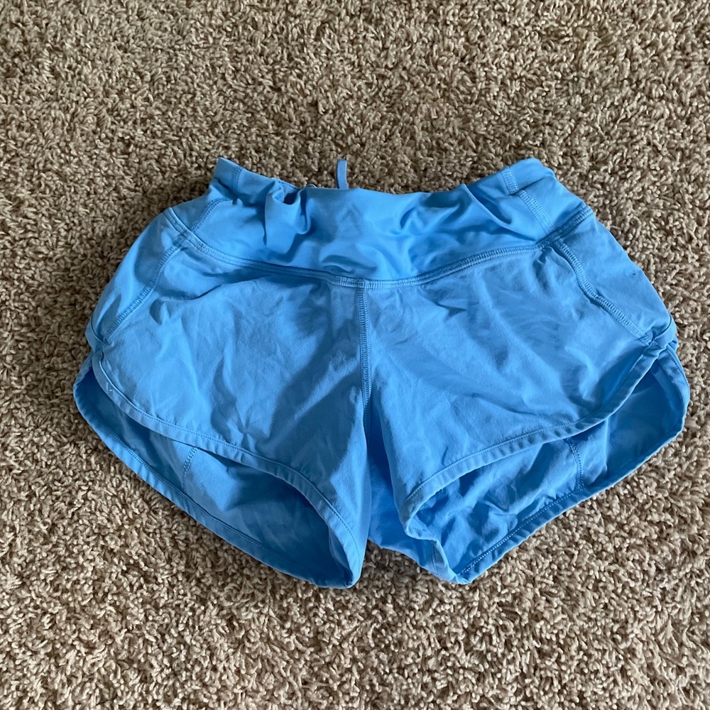 LULULEMON Speed up shorts LIGHT BLUE